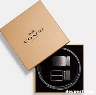 美国海淘优惠资讯：COACH蔻驰工厂店腰带礼盒 CQ067 折后价$72.96